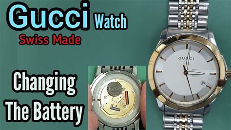 gucci watch stopped working|Gucci watch battery replacement.